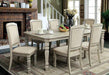 Furniture of America - HOLCROFT 7 Piece Dining Table Set in Antique White - CM3600T-7SET