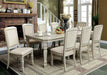 Furniture of America - HOLCROFT 7 Piece Dining Table Set in Antique White - CM3600T-7SET