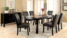 Furniture of America - GLADSTONE I 8 Piece Dining Table Set in Black - CM3823BK-T-8SET