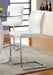 Furniture of America - LODIA II 5 Piece ROUND COUNTER HT. TABLE Set in White - CM3825WH-RPT-5SET - Counter Ht. Chair
