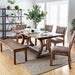 Furniture of America - GIANNA 7 Piece Dining Table Set in Rustic Pine - CM3829T-77-DT-7SET - GreatFurnitureDeal