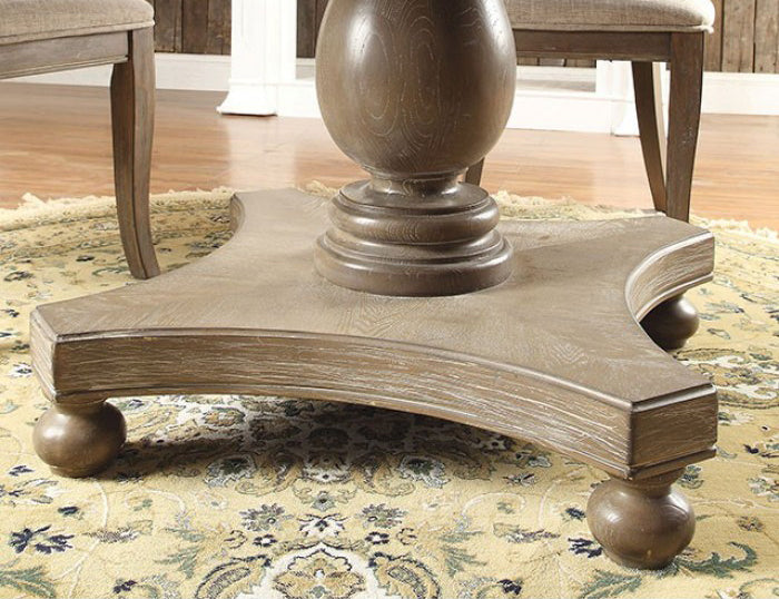 Furniture of America - Kathryn Round Dining Table in Dark Oak - CM3872RT - GreatFurnitureDeal