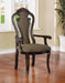 Furniture of America - Rosalina 7 Piece Double Pedestal Dining Table Set in Walnut - CM3878-7SET - Arm Chair