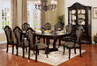 Furniture of America - Rosalina 7 Piece Double Pedestal Dining Table Set in Walnut - CM3878-7SET