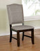 Furniture of America - Teagan 4 Piece Dining Room Set in Dark Walnut - CM3911-4SET - Side Chair
