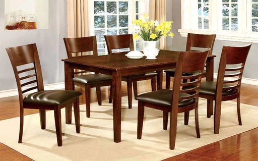 Furniture of America - HILLSVIEW I 7 Piece Dining Table Set in Brown Cherry - CM3916T-60-7SET