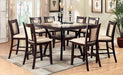 Furniture of America - BRENT II 5 Piece COUNTER HT. TABLE Set in Dark Cherry/Ivory - CM3984PT-5SET