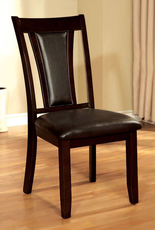Furniture of America - BRENT 7 Piece Dining Table Set in Dark Cherry - CM3984W-T-7SET - Side Chair