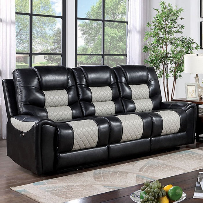 Furniture of America - Leipzig Power Sofa in Black - CM6080-SF-PM - GreatFurnitureDeal