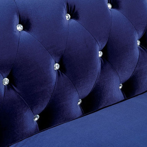 Jolanda Blue 2 Piece Sofa Set - CM6159BL-SF-LV - Fabric