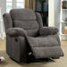 Millville Gray 3 Piece Reclining Motion Living Room Set - CM6173GY-SF-LV-CH - Recliner