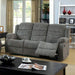 Furniture of America - Millville Gray 2 Piece Reclining Motion Sofa Set - CM6173GY-SF-LV - GreatFurnitureDeal