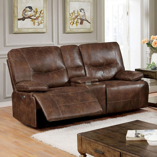 Furniture of America - Chantoise Power Loveseat in Brown - CM6228BR-LV - GreatFurnitureDeal