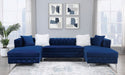 Furniture of America - Ciabattoni Sectional in Navy - CM6256NV - GreatFurnitureDeal