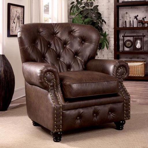 Stanford Brown 3 Piece Living Room Set - CM6269BR-SF-LV-CH - Chair