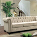 Winifred Ivory 3 Piece Living Room Set - CM6342IV-SF-LV-CH - Sofa