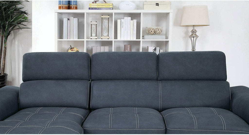Furniture of America - Patty Sectional in Blue - CM6514BL
