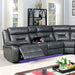 Furniture of America - Omeet Sectional in Gray - CM6642GY-PM - GreatFurnitureDeal