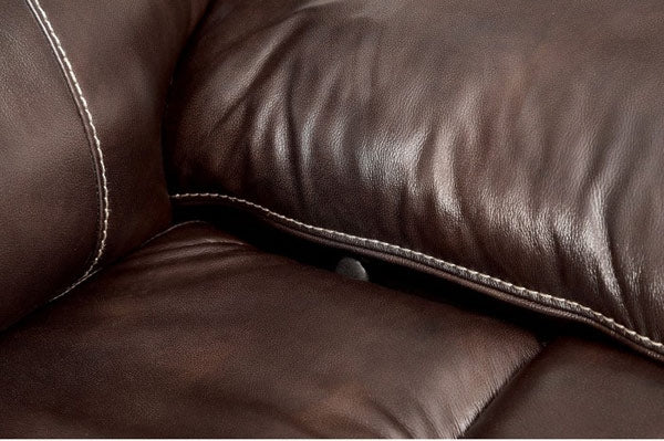Ruth Brown Reclining Sofa - CM6783BR-SF - Leather