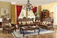 Furniture of America - Jericho Dark Oak 3 Piece Living Room Set - CM6786-SF-LV-CH