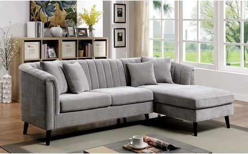 Furniture of America - Goodwick Sectional in Light Gray - CM6947 - GreatFurnitureDeal