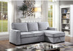 Furniture of America - Ines Sectional in Gray - CM6964-SECT - GreatFurnitureDeal
