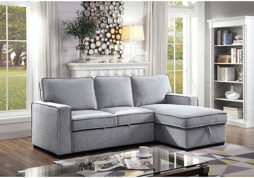 Furniture of America - Ines Sectional in Gray - CM6964-SECT - GreatFurnitureDeal