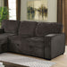 Furniture of America - Ines Sectional in Dark Gray - CM6964DG - GreatFurnitureDeal