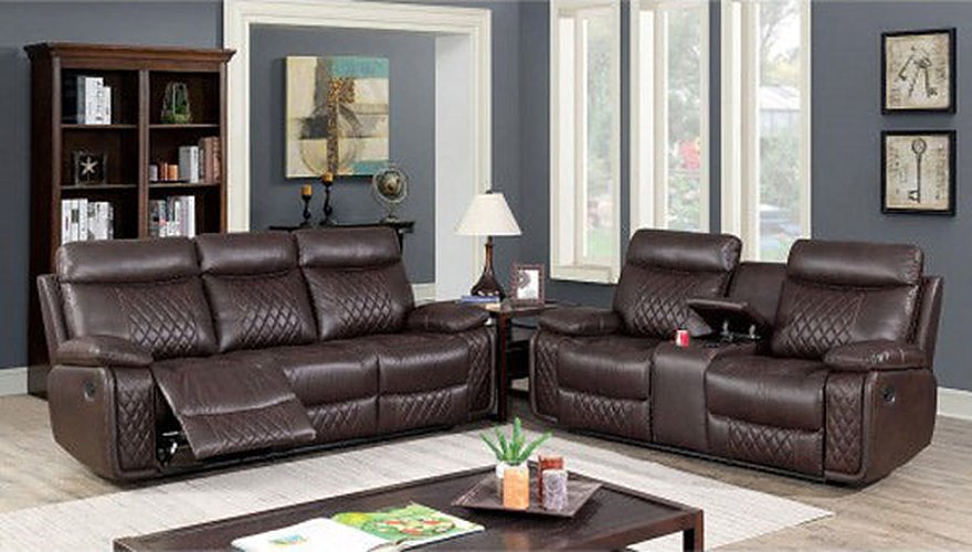 Furniture of America - Manda Love Seat in Brown - CM6978-LV - GreatFurnitureDeal