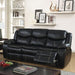 Pollux Black 3 Piece Reclining Living Room Set - CM6981-SF-LV-CH - Sofa