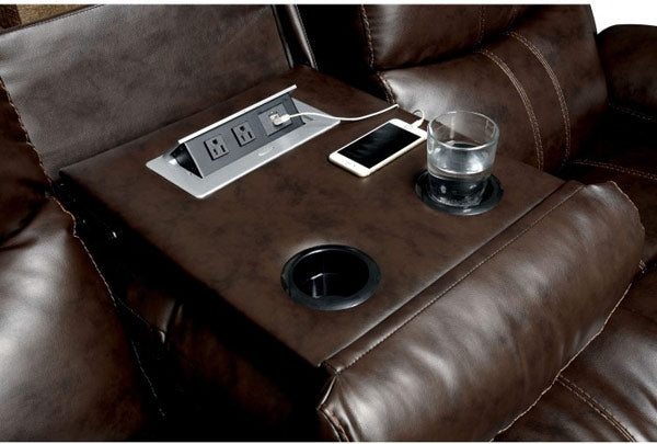 Furniture of America - Listowel Brown 3 Piece Reclining Living Room Set - CM6992-SF-LV-CH - GreatFurnitureDeal