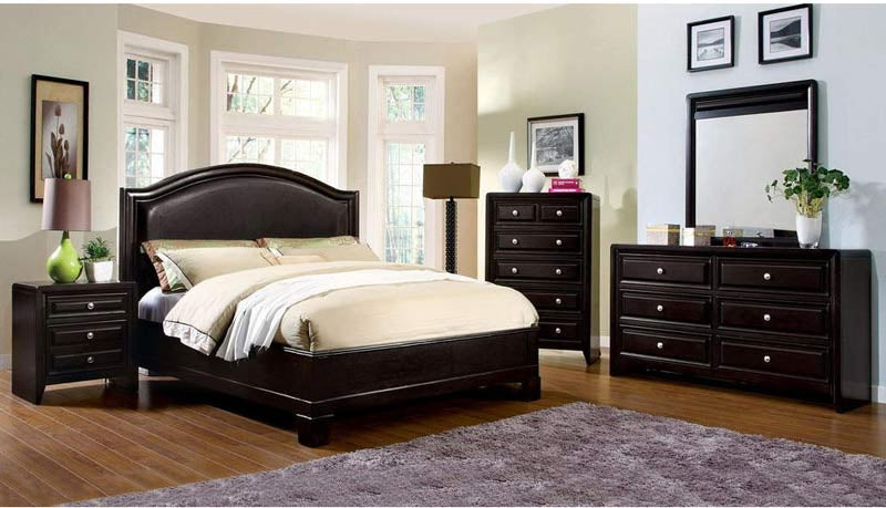 Furniture of America - Winsor 7 Piece Eastern King Platform Bedroom Set in Espresso - CM7058-EK-7SET - GreatFurnitureDeal