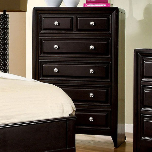 Furniture of America - Winsor 6 Piece California King Platform Bedroom Set in Espresso - CM7058-CK-6SET - GreatFurnitureDeal