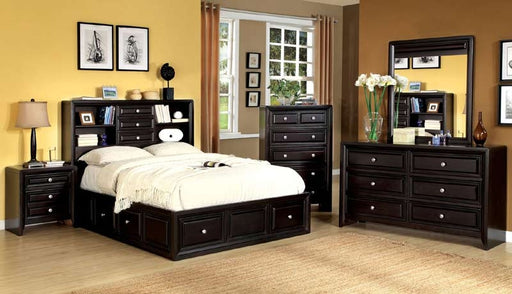 Furniture of America - Yorkville Storage Platform Queen Bed in Espresso - CM7059-Q - GreatFurnitureDeal