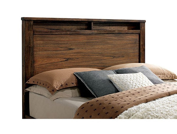 Furniture of America - Elkton 5 Piece Eastern King Storage Platform Bedroom Set in Oak - CM7072-EK-5SET - GreatFurnitureDeal