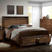 Furniture of America - Elkton 5 Piece Eastern King Storage Platform Bedroom Set in Oak - CM7072-EK-5SET - GreatFurnitureDeal