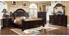 Furniture of America - Syracuse 6 Piece Queen Bedroom Set in Dark Walnut - CM7129-Q-6SET