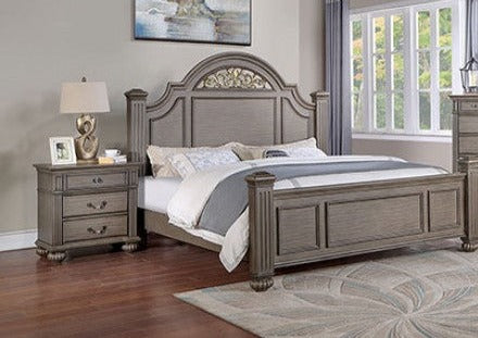 Furniture of America - Syracuse 3 Piece Eastern King Bedroom Set in Gray - CM7129GY-EK-3SET - GreatFurnitureDeal