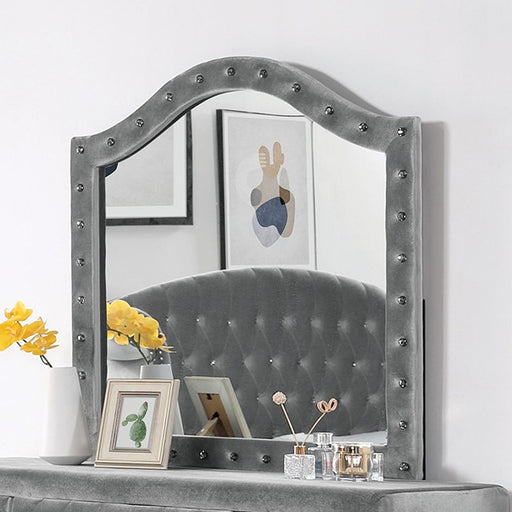 Furniture of America - Zohar Mirror in Gray/Silver - CM7130GY-M - GreatFurnitureDeal