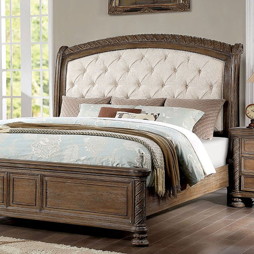 Furniture of America - Timandra Eastern King Bed in Rustic Natural - CM7145 - GreatFurnitureDeal
