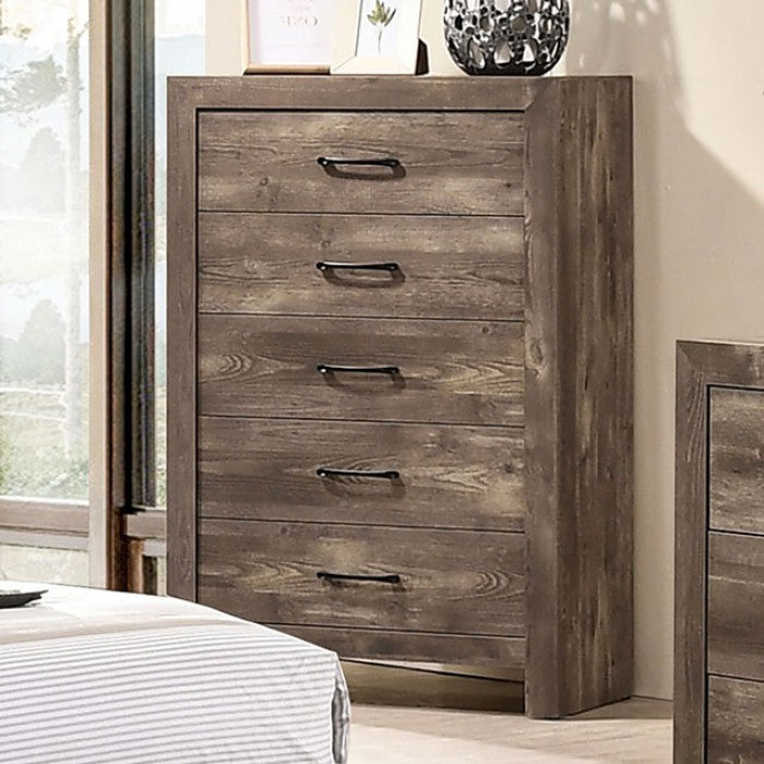 Furniture of America - Larissa 6 Piece California King Bedroom Set in Natural Tone - CM7149-CK-6Set