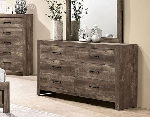 Furniture of America - Larissa Dresser With Mirror in Natural Tone - CM7149DM - GreatFurnitureDeal