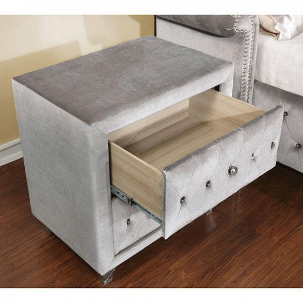 Furniture of America - Alzir 6 Piece Queen Bedroom Set in Gray - CM7150-Q-6SET - Open View