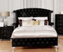 Furniture of America - Alzire 4 Piece California King Bedroom Set in Black - CM7150BK-CK-4SET - California King Bed
