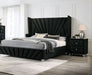 Furniture of America - Carissa 3 Piece Queen Bedroom Set in Black - CM7164BK-Q-3SET - GreatFurnitureDeal