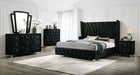 Furniture of America - Carissa Queen Bed in Black - CM7164BK-Q - GreatFurnitureDeal