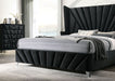 Furniture of America - Carissa 5 Piece Queen Bedroom Set in Black - CM7164BK-Q-5SET - GreatFurnitureDeal