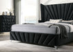 Furniture of America - Carissa Queen Bed in Black - CM7164BK-Q - GreatFurnitureDeal