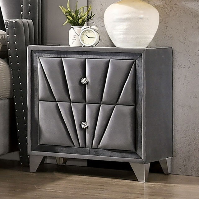 Furniture of America - Carissa 3 Piece Queen Bedroom Set in Gray - CM7164-Q-3Set