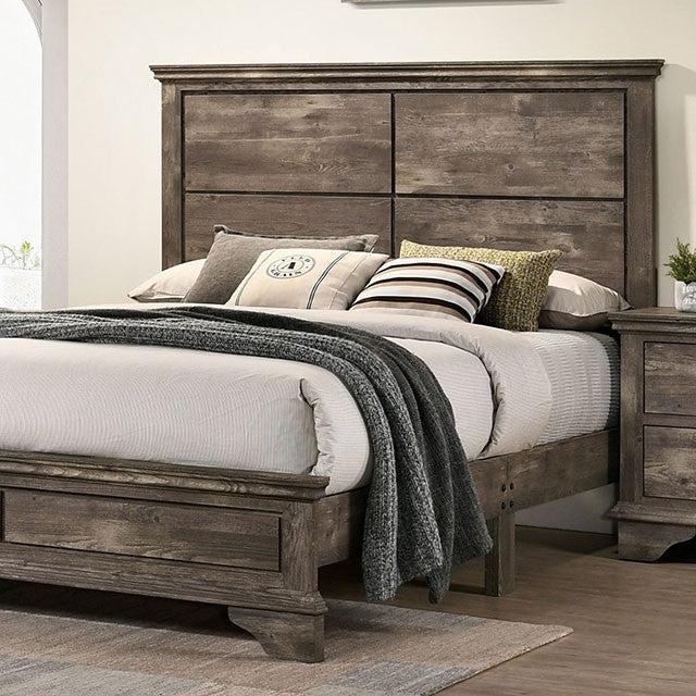Furniture of America - Fortworth 6 Piece California King Bedroom Set In Gray - CM7186-CK-6SET